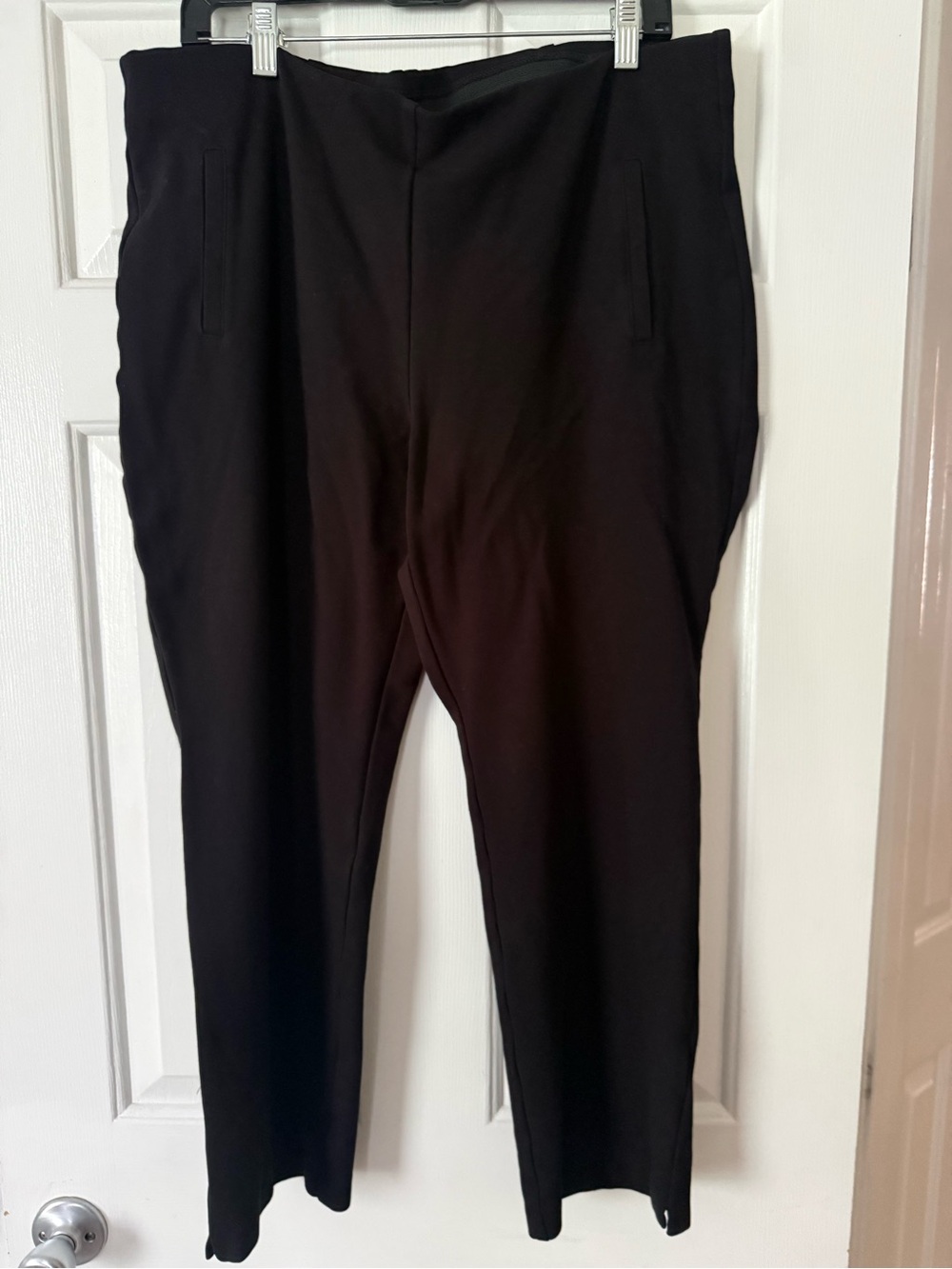Chico’s Women’s Black Stretch knit Pants - size 3